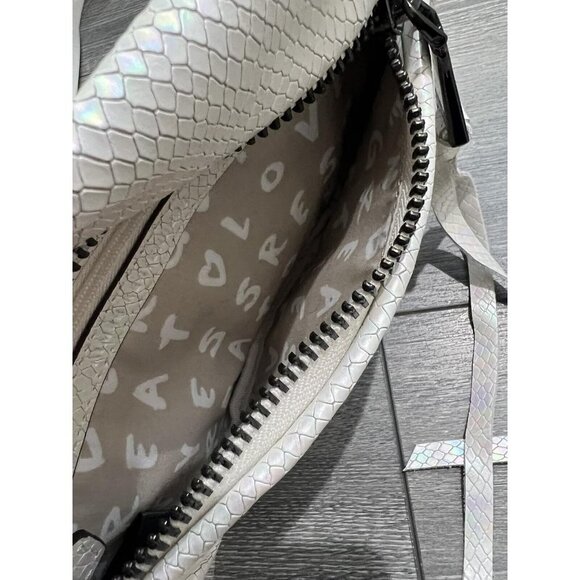 Aimee Kestenberg Leather Convertible Milan Belt Bag Hologram Snake - Picture 3 of 7
